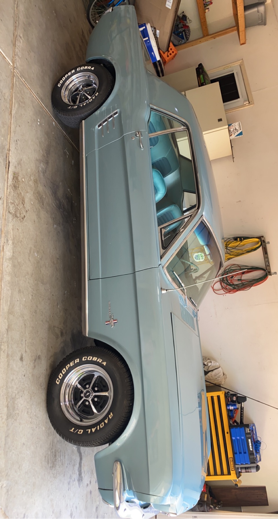 Jimmys car in the garage